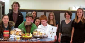 YMCA Academy staff and students enjoying Breakfast Club