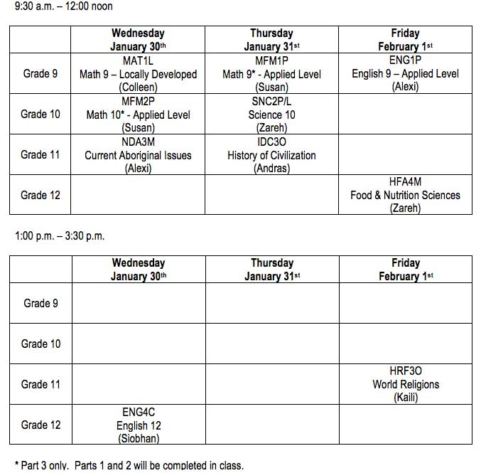 examschedule2013