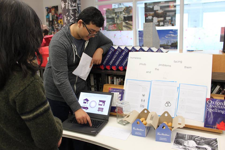 YMCA Academy student and presentation at the school's 2015 Social Justice Fair