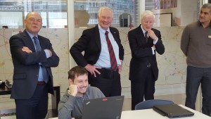 Governor General David Johnston and guests meet with YMCA Academy Civics students