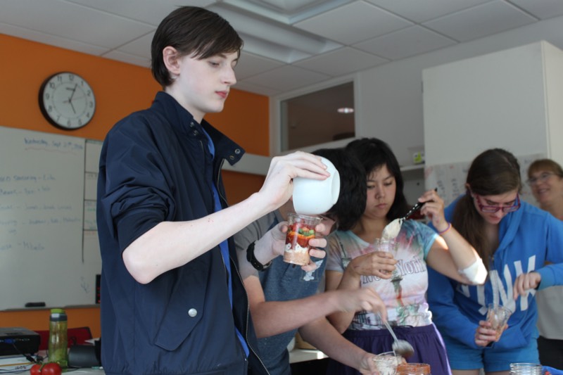 YMCA Academy students participate in Cooking Club