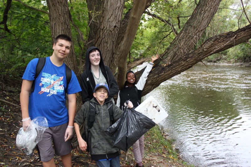 YMCA Academy students participate in the Great Canadian Shoreline Cleanup