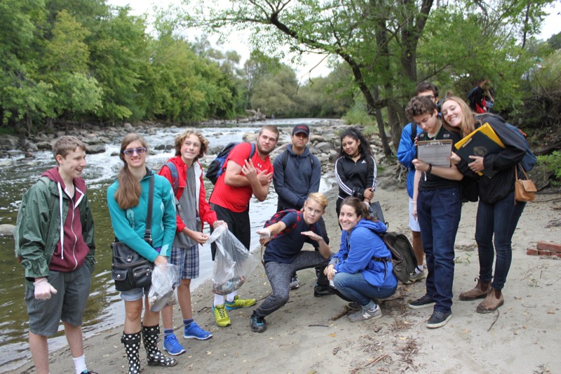 YMCA Academy students participate in the Great Canadian Shoreline Cleanup