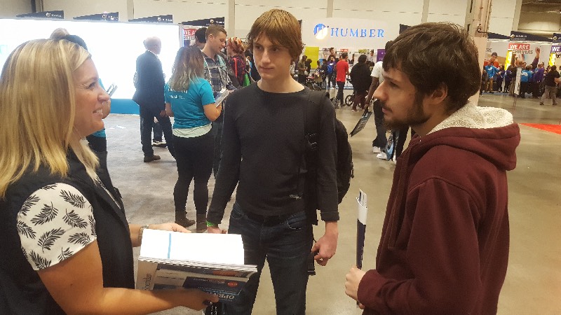 YMCA Academy students made their yearly trip to the Ontario College Fair. This visit is meant to get them prepared and thinking about what they may like to study and which schools they may want to study at.