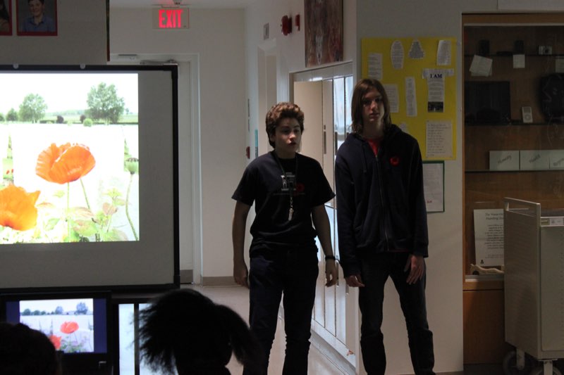 YMCA Academy students participate in Remembrance Day Ceremony