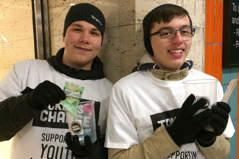 YMCA Academy students participated in Tokens 4 Change, an annual event which raises funds for Youth Without Shelter, a youth shelter in Etobicoke that gives a home to 1,000 homeless youth a year.