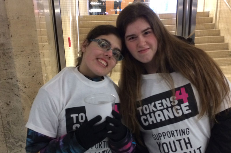 YMCA Academy students participated in Tokens 4 Change, an annual event which raises funds for Youth Without Shelter, a youth shelter in Etobicoke that gives a home to 1,000 homeless youth a year.