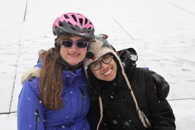 Students at Nathan Phillips Square partake in our annual skating trip!