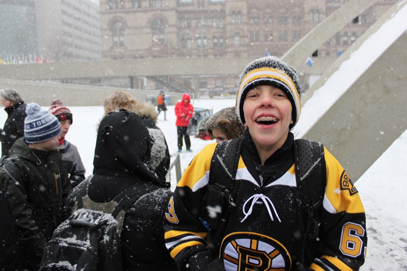 Students at Nathan Phillips Square partake in our annual skating trip!