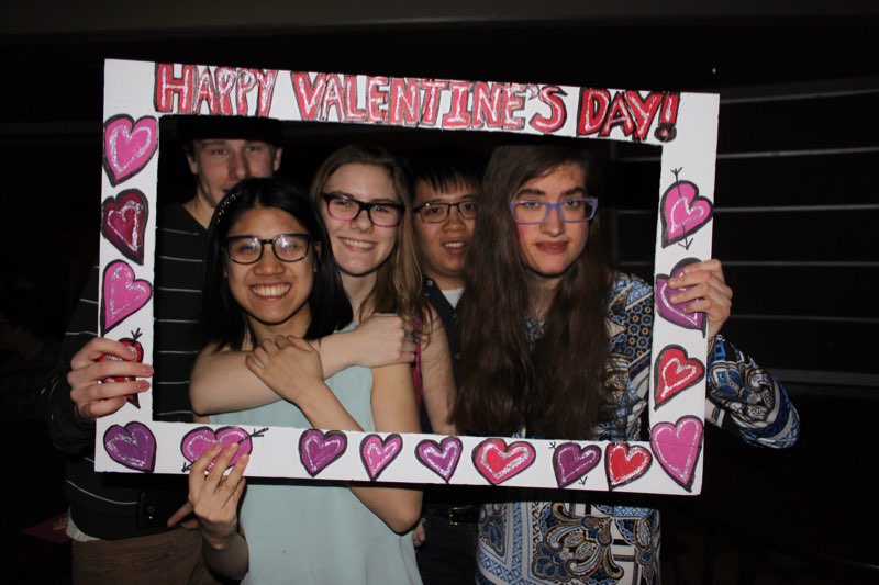 The YMCA Academy Leadership and Peer Support class hosted a Valentine’s Day dance