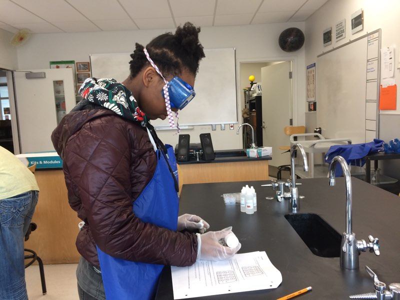 Students reacted silver nitrate separately with potassium chloride, potassium iodide, potassium bromide and potassium sulfide.