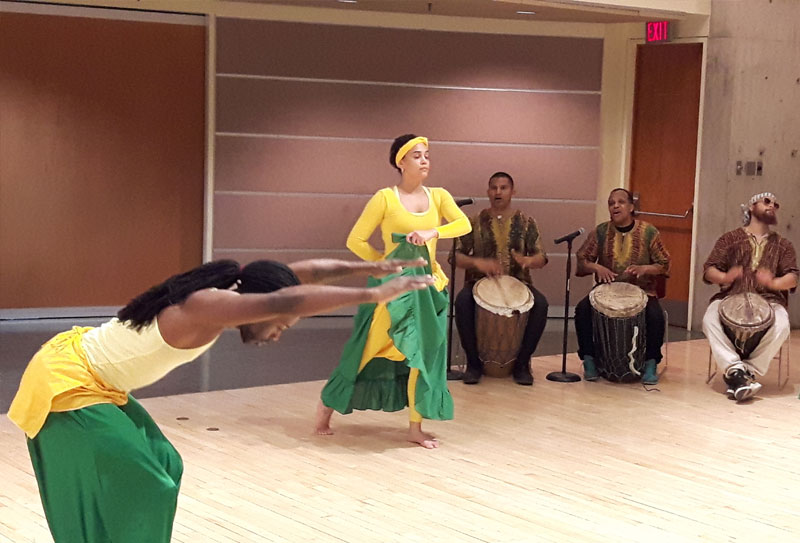 The Toronto based dance company Ballet Creole brought their performance of Saraka to the YMCA Academy.