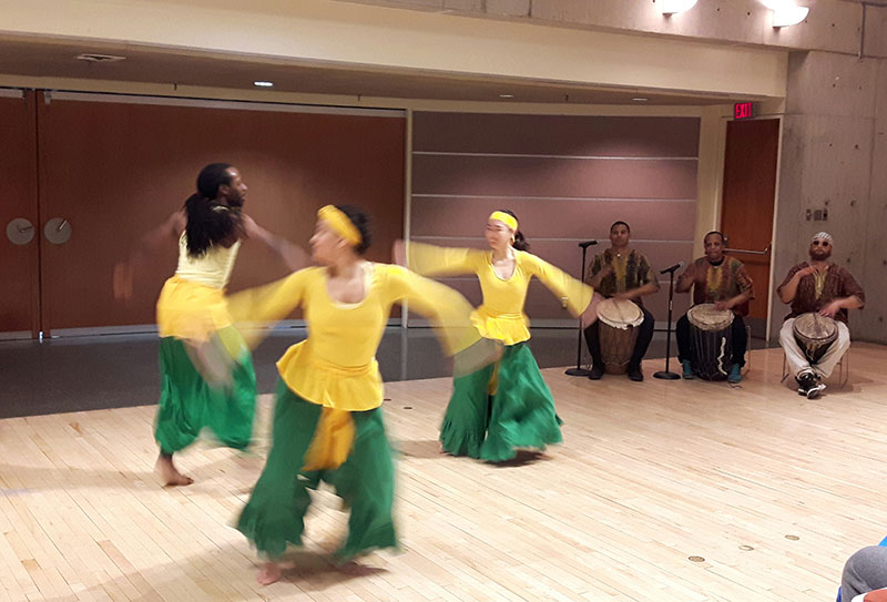 The Toronto based dance company Ballet Creole brought their performance of Saraka to the YMCA Academy.