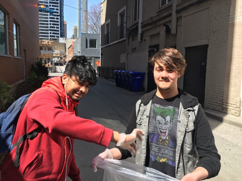 Students and staff cleaned the area around our building and our neighbouring park. This year’s focus was plastic pollution.