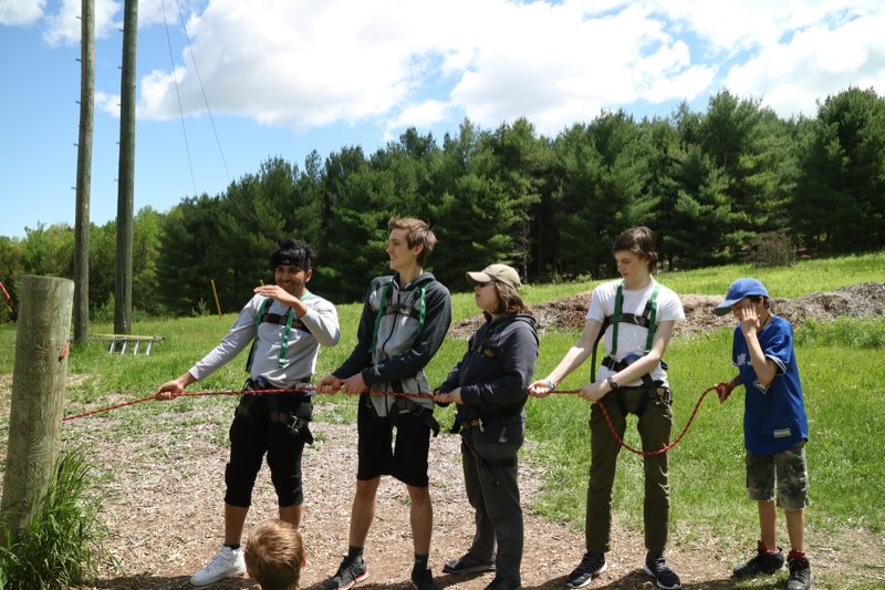 YMCA Academy leadership class students participate in various activities at Cedar Glen