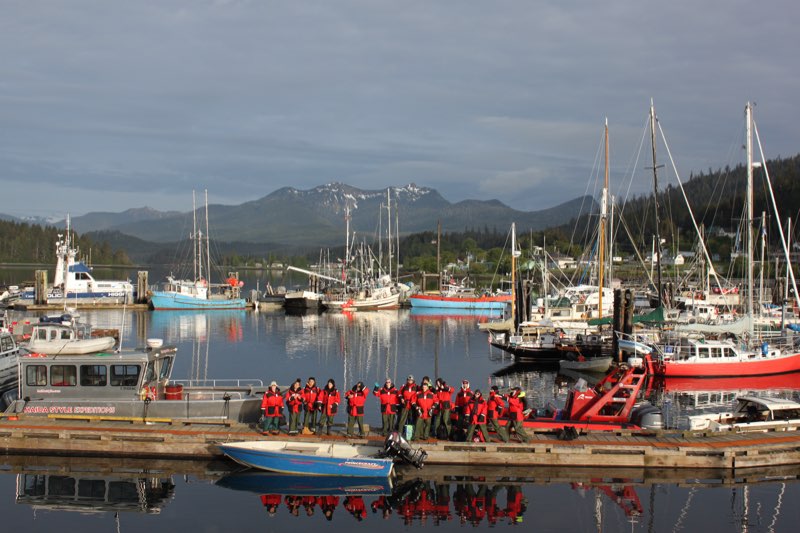 The YMCA Academy students went on a boat ride to the west coast of the island