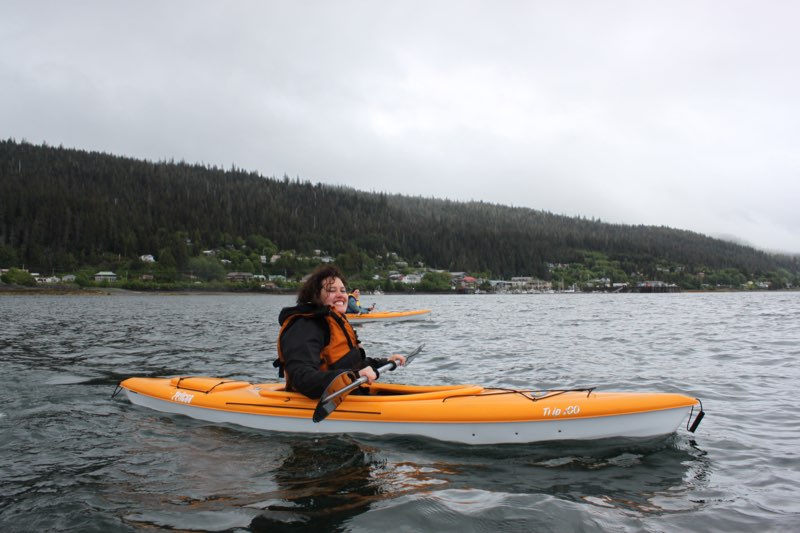 Kayaking around the islands