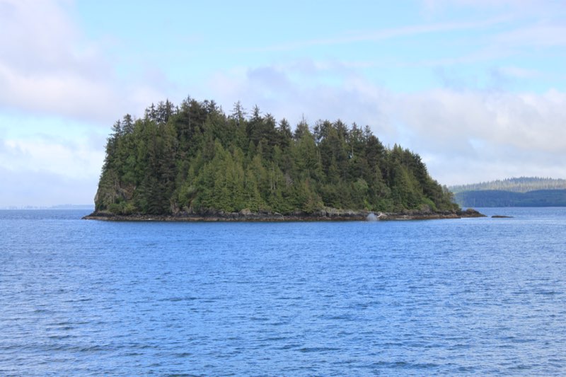 A small island near Haida Gwaii