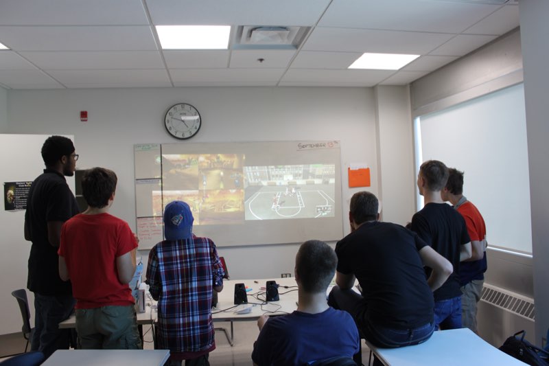 YMCA Academy students participating in Gaming Club