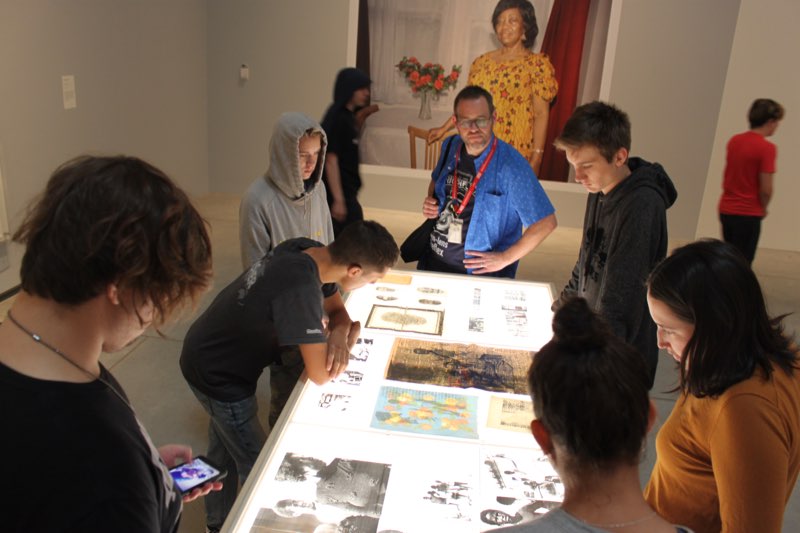 Grade 11 Media Arts class and the Grade 10 Communications Technology classes participated in a Digital and Smartphone Photography workshop at the Art Gallery of Ontario