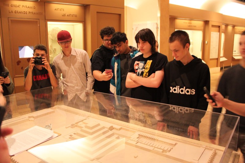 YMCA Academy students got to walk through history at the Royal Ontario Museum. The History of Civilizations class joined with the Canadian History class on an adventure through stories and evidence from the past.