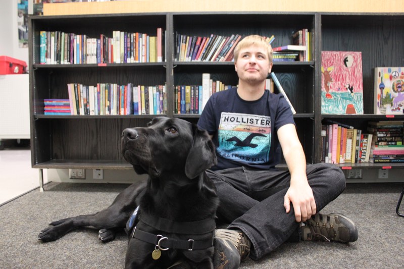 Yukon the Facility Dog at the YMCA Academy