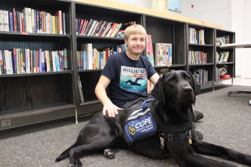 Yukon the Facility Dog at the YMCA Academy