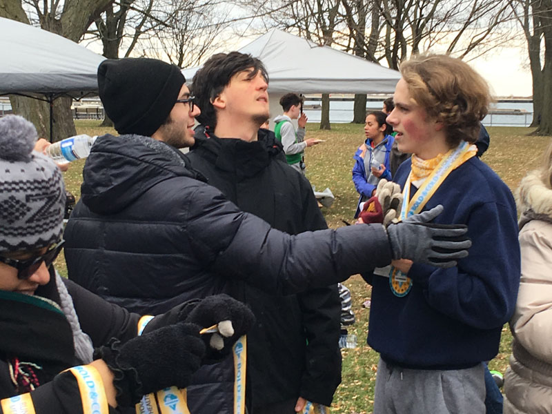 Academy students participate in the 5km Bold and Cold Run