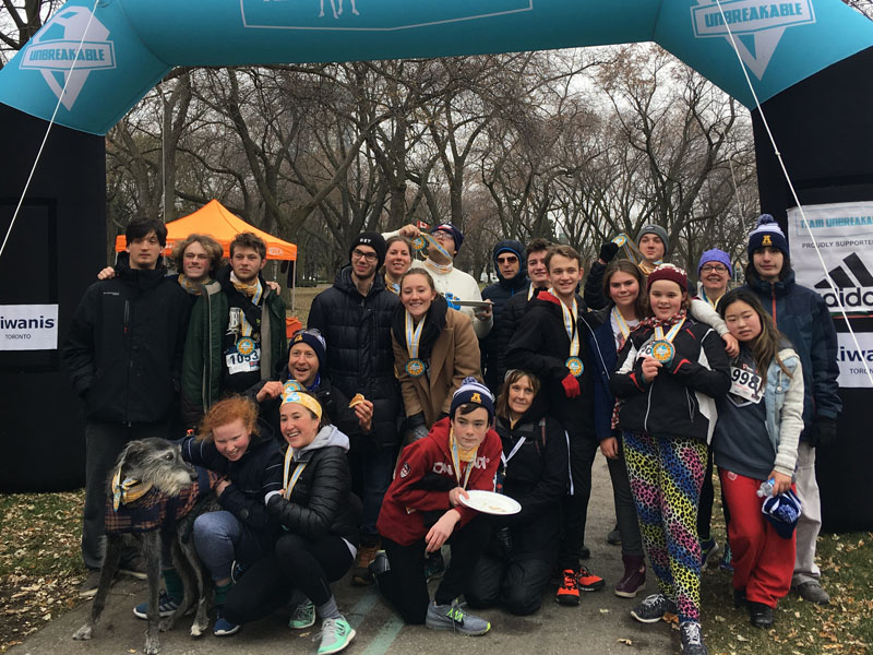 Academy students participate in the 5km Bold and Cold Run