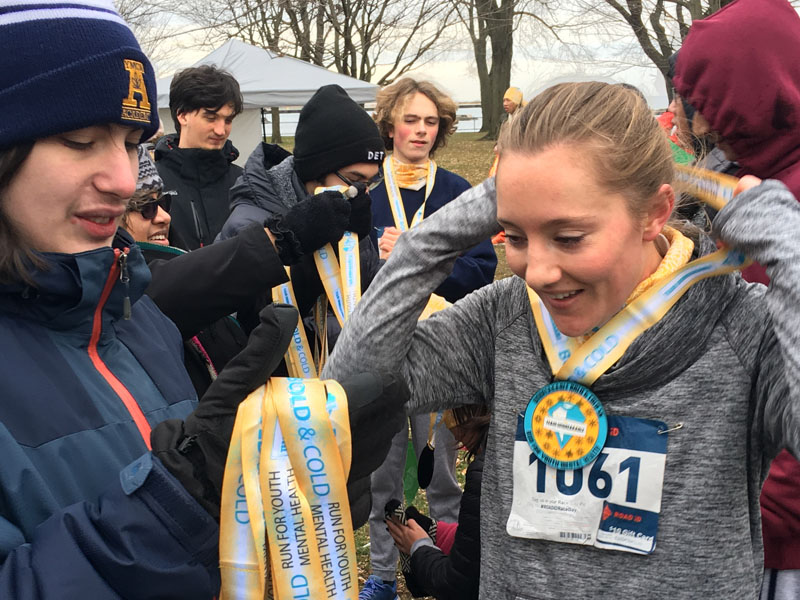 Academy students participate in the 5km Bold and Cold Run