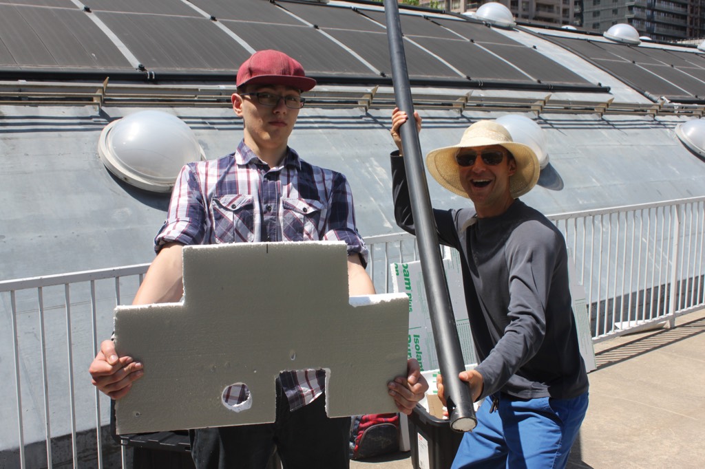 Academy students create and build the community garden