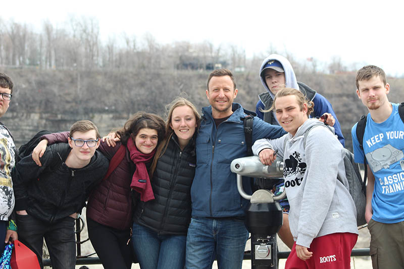 Academy students and Exchange visitors visit Niagara Falls