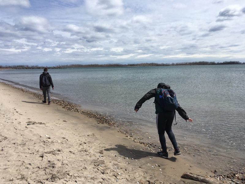 YMCA Academy staff, students and exchange participants enjoy the Toronto Island