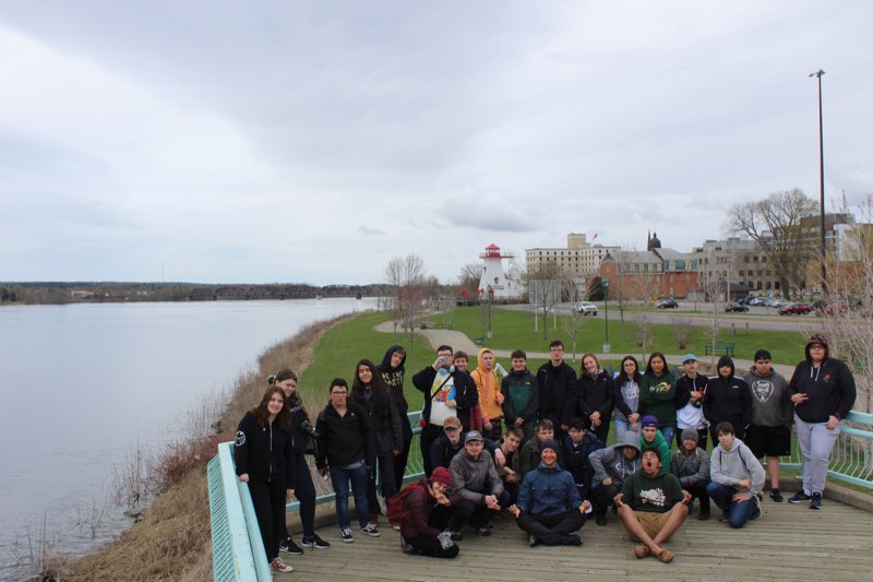 YMCA Academy students in a group photo during the exchange