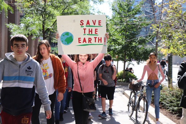 YMCA Academy students participate in the Global Climate Strike on September 27th 2019