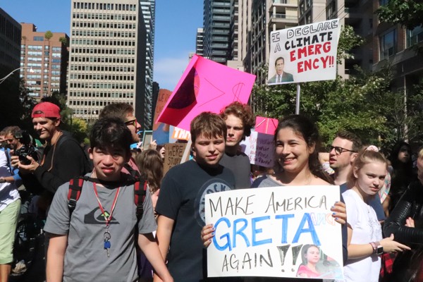 YMCA Academy students participate in the Global Climate Strike on September 27th 2019