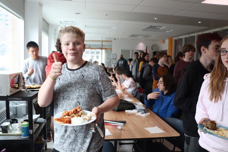 YMCA Academy students participate in the Feast of Thanks Ceremony