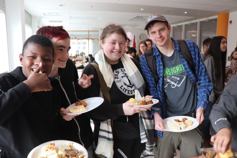 YMCA Academy students participate in the Feast of Thanks Ceremony