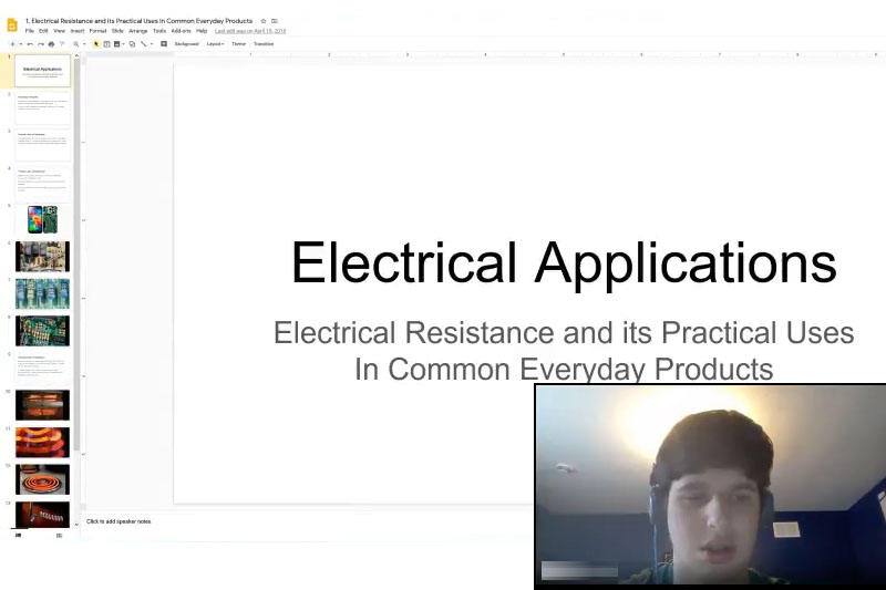 Students discuss electricity and its applications