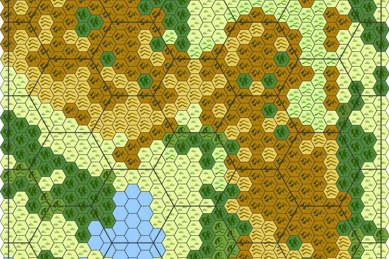 Dungeons and Dragons Campaign Map (Tile View)