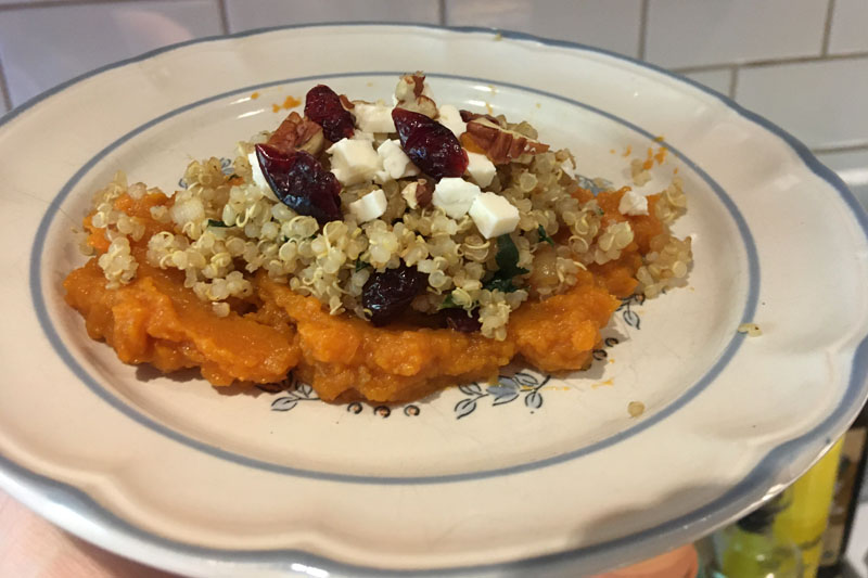 For our first Cooking Club session in October we embraced fall flavours and put together stuffed sweet potatoes.