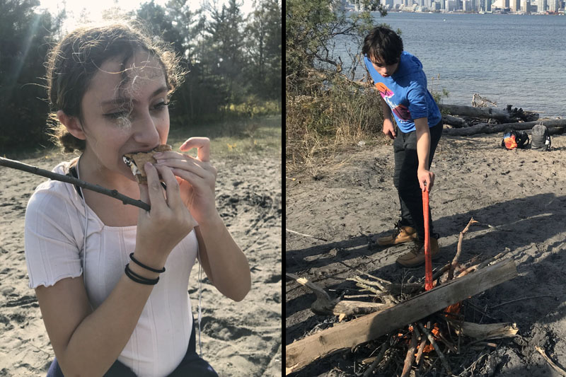 Middle School students visit the Toronto Island