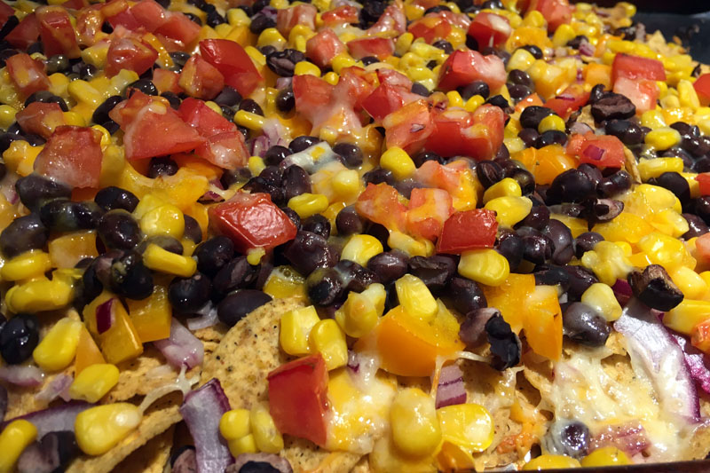 Over the last few weeks we have made some really tasty meals. We created loaded nachos, homemade pizzas, and stir-fries.