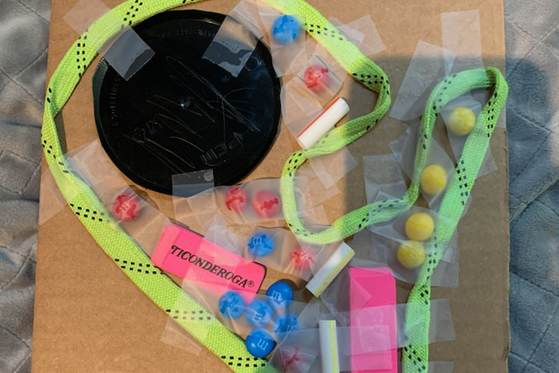 Middleschool students create cells with everyday items