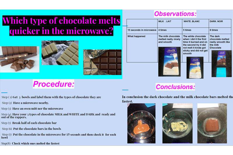 For our chemistry unit we learned about physical and chemical properties.