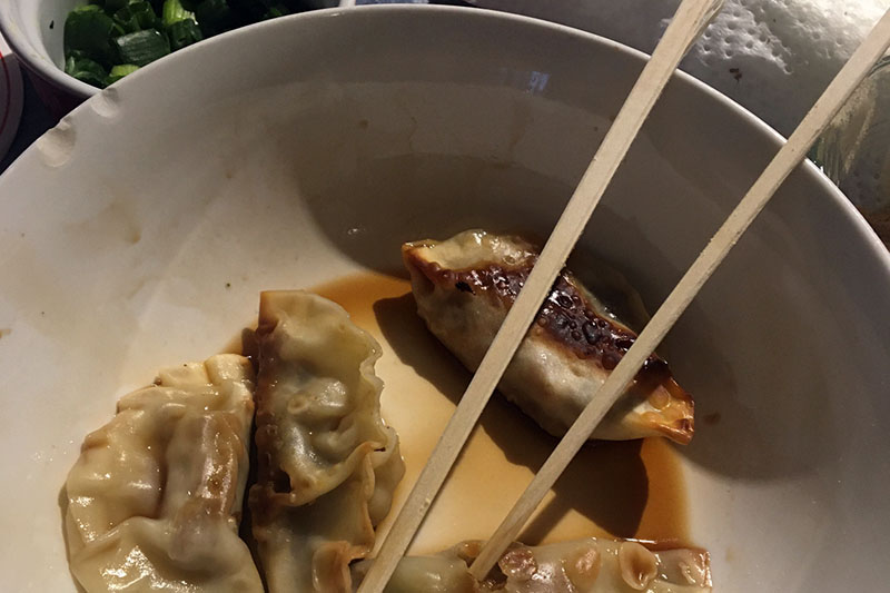 Cooking club makes Dumplings, Risotto, Eggs