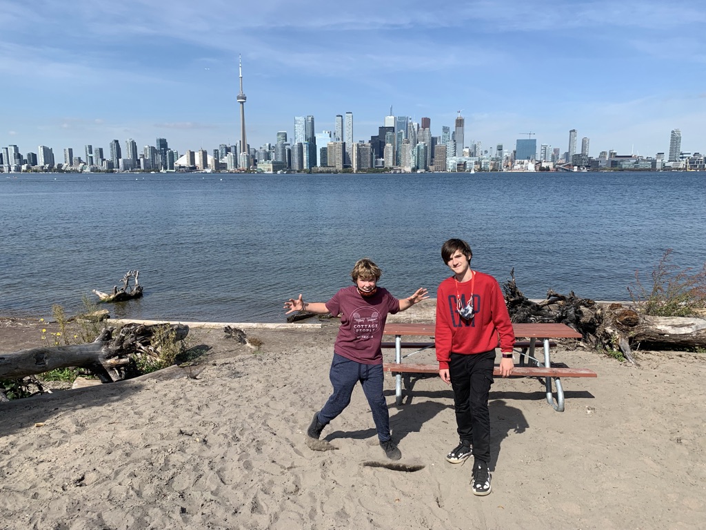 The students were grinning from ear to ear with backpacks full of lovingly packed snacks as we boarded the ferry to head over to Toronto Island.