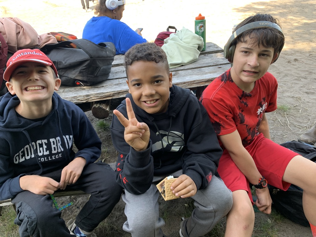 The students were grinning from ear to ear with backpacks full of lovingly packed snacks as we boarded the ferry to head over to Toronto Island.