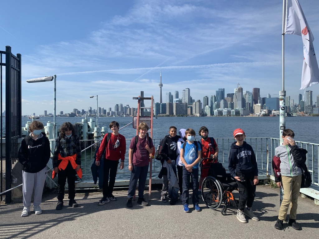 The students were grinning from ear to ear with backpacks full of lovingly packed snacks as we boarded the ferry to head over to Toronto Island.