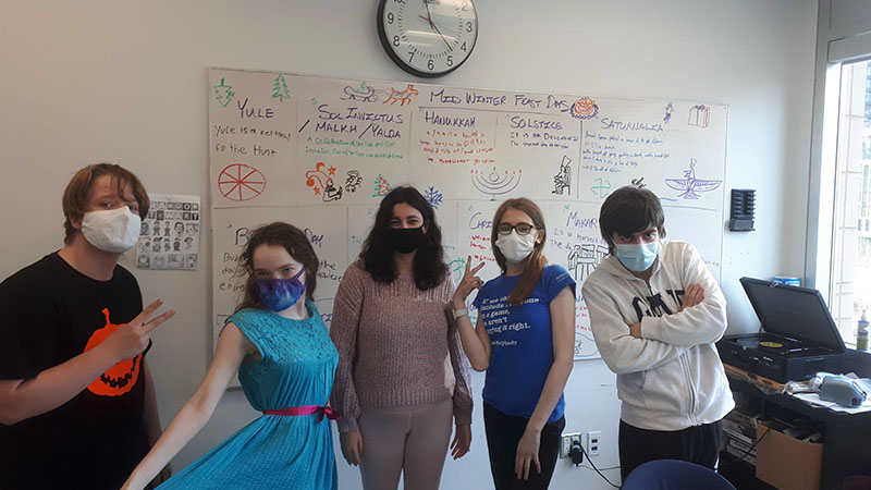 Students in the 20th Century World History Course took a break from learning about the geopolitics of the last 120 years to explore why this season is so jam-packed with holidays and important celebrations.
